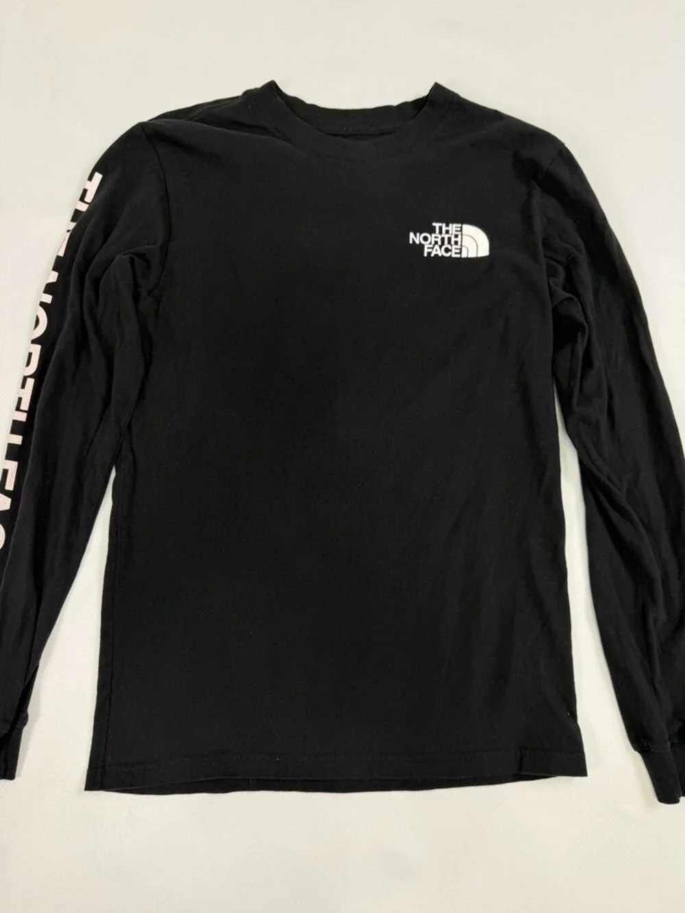 The North Face Black Long Sleeve Logo Tee S